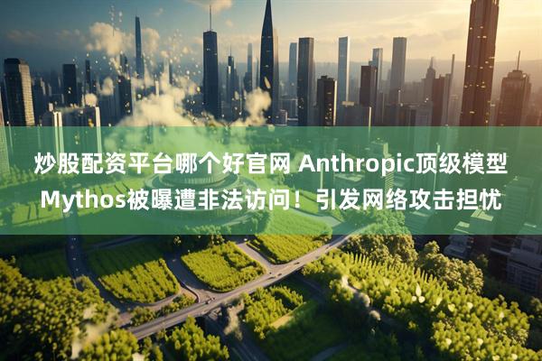 炒股配资平台哪个好官网 Anthropic顶级模型Mythos被曝遭非法访问!引发网络攻击担忧